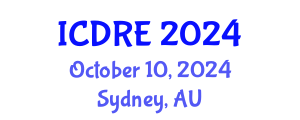 International Conference on Desalination and Renewable Energy (ICDRE) October 10, 2024 - Sydney, Australia
