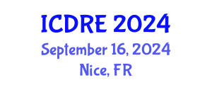 International Conference on Desalination and Renewable Energy (ICDRE) September 16, 2024 - Nice, France