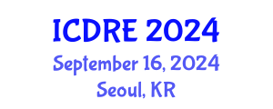 International Conference on Desalination and Renewable Energy (ICDRE) September 16, 2024 - Seoul, Republic of Korea