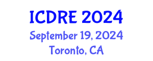 International Conference on Desalination and Renewable Energy (ICDRE) September 19, 2024 - Toronto, Canada