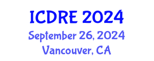 International Conference on Desalination and Renewable Energy (ICDRE) September 26, 2024 - Vancouver, Canada