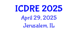 International Conference on Desalination and Renewable Energy (ICDRE) April 29, 2025 - Jerusalem, Israel