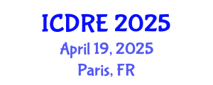 International Conference on Desalination and Renewable Energy (ICDRE) April 19, 2025 - Paris, France
