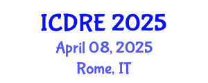International Conference on Desalination and Renewable Energy (ICDRE) April 08, 2025 - Rome, Italy