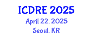 International Conference on Desalination and Renewable Energy (ICDRE) April 22, 2025 - Seoul, Republic of Korea