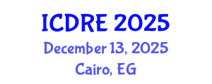 International Conference on Desalination and Renewable Energy (ICDRE) December 13, 2025 - Cairo, Egypt