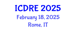 International Conference on Desalination and Renewable Energy (ICDRE) February 18, 2025 - Rome, Italy
