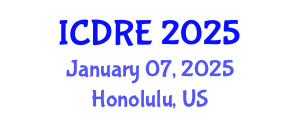 International Conference on Desalination and Renewable Energy (ICDRE) January 07, 2025 - Honolulu, United States