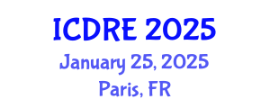 International Conference on Desalination and Renewable Energy (ICDRE) January 25, 2025 - Paris, France