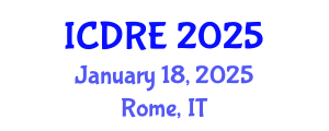 International Conference on Desalination and Renewable Energy (ICDRE) January 18, 2025 - Rome, Italy