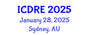 International Conference on Desalination and Renewable Energy (ICDRE) January 28, 2025 - Sydney, Australia