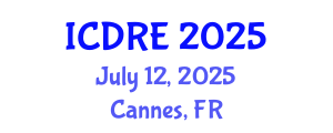 International Conference on Desalination and Renewable Energy (ICDRE) July 12, 2025 - Cannes, France