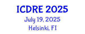 International Conference on Desalination and Renewable Energy (ICDRE) July 19, 2025 - Helsinki, Finland