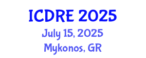 International Conference on Desalination and Renewable Energy (ICDRE) July 15, 2025 - Mykonos, Greece