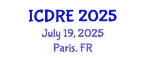 International Conference on Desalination and Renewable Energy (ICDRE) July 19, 2025 - Paris, France