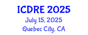 International Conference on Desalination and Renewable Energy (ICDRE) July 15, 2025 - Quebec City, Canada