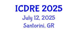 International Conference on Desalination and Renewable Energy (ICDRE) July 12, 2025 - Santorini, Greece