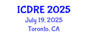 International Conference on Desalination and Renewable Energy (ICDRE) July 19, 2025 - Toronto, Canada