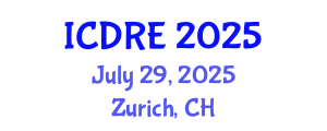 International Conference on Desalination and Renewable Energy (ICDRE) July 29, 2025 - Zurich, Switzerland