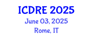 International Conference on Desalination and Renewable Energy (ICDRE) June 03, 2025 - Rome, Italy