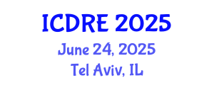 International Conference on Desalination and Renewable Energy (ICDRE) June 24, 2025 - Tel Aviv, Israel