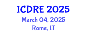 International Conference on Desalination and Renewable Energy (ICDRE) March 04, 2025 - Rome, Italy
