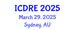 International Conference on Desalination and Renewable Energy (ICDRE) March 29, 2025 - Sydney, Australia