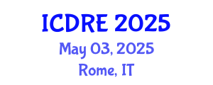 International Conference on Desalination and Renewable Energy (ICDRE) May 03, 2025 - Rome, Italy