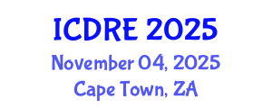 International Conference on Desalination and Renewable Energy (ICDRE) November 04, 2025 - Cape Town, South Africa