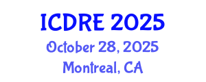 International Conference on Desalination and Renewable Energy (ICDRE) October 28, 2025 - Montreal, Canada