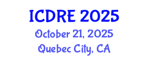 International Conference on Desalination and Renewable Energy (ICDRE) October 21, 2025 - Quebec City, Canada