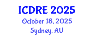 International Conference on Desalination and Renewable Energy (ICDRE) October 18, 2025 - Sydney, Australia