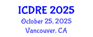 International Conference on Desalination and Renewable Energy (ICDRE) October 25, 2025 - Vancouver, Canada