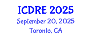 International Conference on Desalination and Renewable Energy (ICDRE) September 20, 2025 - Toronto, Canada