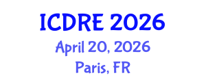 International Conference on Desalination and Renewable Energy (ICDRE) April 20, 2026 - Paris, France International Conference on Desalination and Renewable Energy (ICDRE) April 20, 2026 - Paris, France