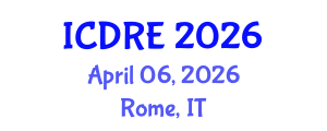 International Conference on Desalination and Renewable Energy (ICDRE) April 06, 2026 - Rome, Italy International Conference on Desalination and Renewable Energy (ICDRE) April 06, 2026 - Rome, Italy
