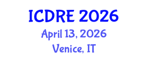 International Conference on Desalination and Renewable Energy (ICDRE) April 13, 2026 - Venice, Italy International Conference on Desalination and Renewable Energy (ICDRE) April 13, 2026 - Venice, Italy