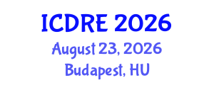 International Conference on Desalination and Renewable Energy (ICDRE) August 23, 2026 - Budapest, Hungary