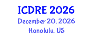 International Conference on Desalination and Renewable Energy (ICDRE) December 20, 2026 - Honolulu, United States International Conference on Desalination and Renewable Energy (ICDRE) December 20, 2026 - Honolulu, United States