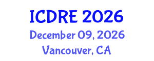 International Conference on Desalination and Renewable Energy (ICDRE) December 09, 2026 - Vancouver, Canada International Conference on Desalination and Renewable Energy (ICDRE) December 09, 2026 - Vancouver, Canada
