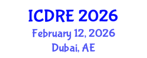 International Conference on Desalination and Renewable Energy (ICDRE) February 12, 2026 - Dubai, United Arab Emirates International Conference on Desalination and Renewable Energy (ICDRE) February 12, 2026 - Dubai, United Arab Emirates