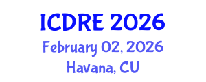 International Conference on Desalination and Renewable Energy (ICDRE) February 02, 2026 - Havana, Cuba International Conference on Desalination and Renewable Energy (ICDRE) February 02, 2026 - Havana, Cuba