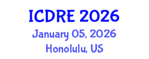 International Conference on Desalination and Renewable Energy (ICDRE) January 05, 2026 - Honolulu, United States International Conference on Desalination and Renewable Energy (ICDRE) January 05, 2026 - Honolulu, United States