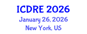 International Conference on Desalination and Renewable Energy (ICDRE) January 26, 2026 - New York, United States International Conference on Desalination and Renewable Energy (ICDRE) January 26, 2026 - New York, United States