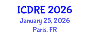 International Conference on Desalination and Renewable Energy (ICDRE) January 25, 2026 - Paris, France