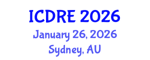 International Conference on Desalination and Renewable Energy (ICDRE) January 26, 2026 - Sydney, Australia International Conference on Desalination and Renewable Energy (ICDRE) January 26, 2026 - Sydney, Australia