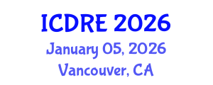 International Conference on Desalination and Renewable Energy (ICDRE) January 05, 2026 - Vancouver, Canada International Conference on Desalination and Renewable Energy (ICDRE) January 05, 2026 - Vancouver, Canada