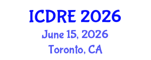 International Conference on Desalination and Renewable Energy (ICDRE) June 15, 2026 - Toronto, Canada International Conference on Desalination and Renewable Energy (ICDRE) June 15, 2026 - Toronto, Canada