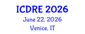 International Conference on Desalination and Renewable Energy (ICDRE) June 22, 2026 - Venice, Italy International Conference on Desalination and Renewable Energy (ICDRE) June 22, 2026 - Venice, Italy