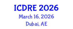 International Conference on Desalination and Renewable Energy (ICDRE) March 16, 2026 - Dubai, United Arab Emirates International Conference on Desalination and Renewable Energy (ICDRE) March 16, 2026 - Dubai, United Arab Emirates